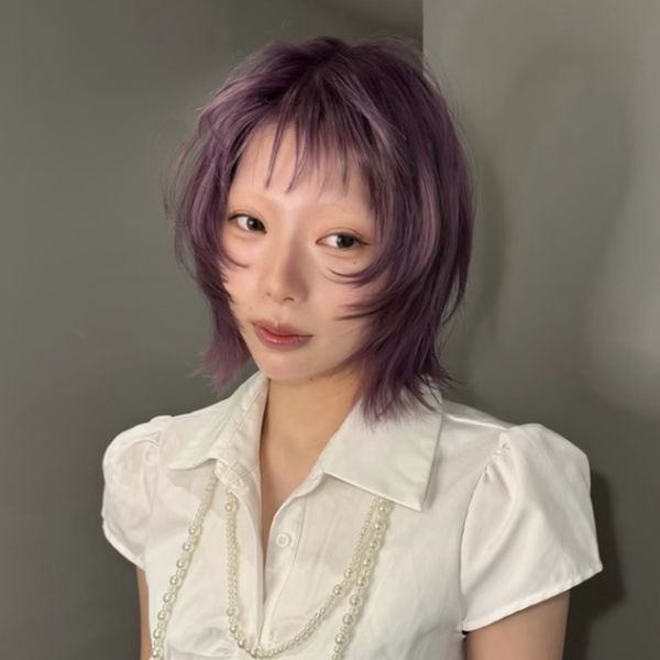 IBUKIのスタイル:ラベンダー × ショートウルフ