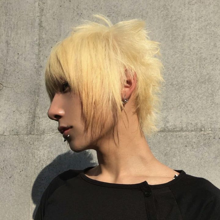 MAKOTOのスタイル:ブロンド × メンズウルフ