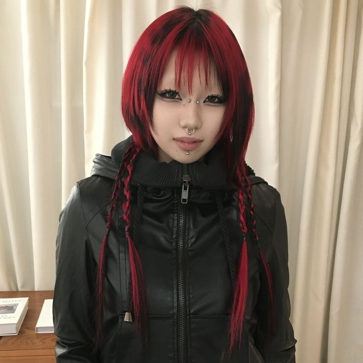 MAKOTOのスタイル:レッド × ブラック × ブレイズ